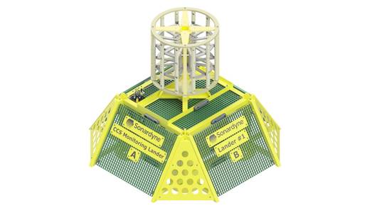 Illustration of a seabed monitoring lander (Credit: Sonardyne)