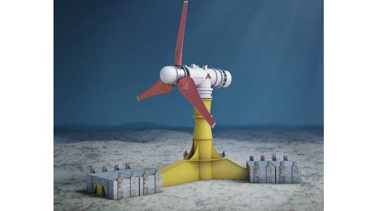 Illustration; A SIMEC Atlantis Tidal Power Turbine - Credit: SIMEC Atlantis