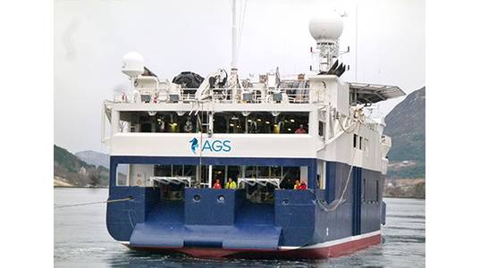 Illustration only: An AGS Vessel - Credit; AGS