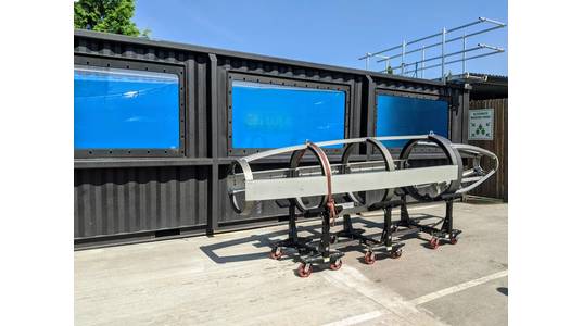In-build – a frame that will become a Terradepth UxV. Photo from Terradepth. 