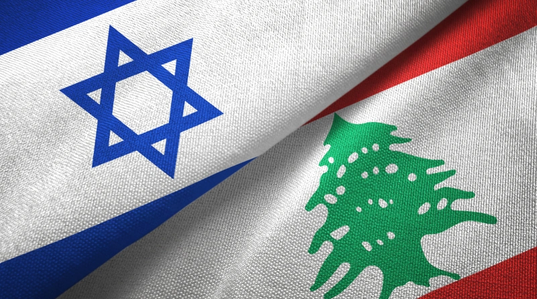 Israel and Lebanon Flags - Credit;Oleksii