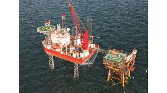 A GMS jack-up unit - Image Credit: GMS