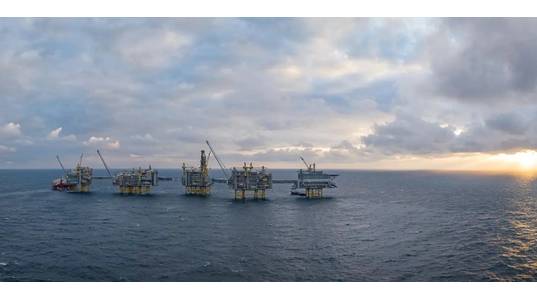 
The Johan Sverdup field in the North Sea (Credit: Lizette Bertelsen & Jonny Engelsvoll / Equinor)