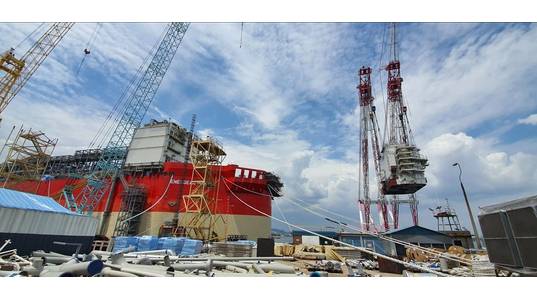 LQ Lifted - Credit: Energean Power FPSO