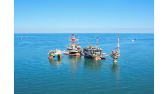Lukoil's Caspian Sea platforms - Credit: Lukoil