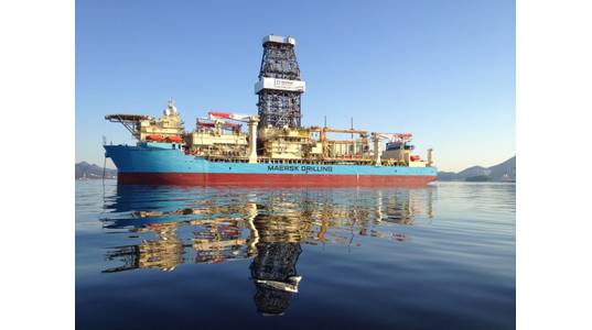Maersk Drilling's Maersk Voyager drillship was used to make TotalEnergies' Venus discovery offshore Namibia. Photo from Maersk Drilling.