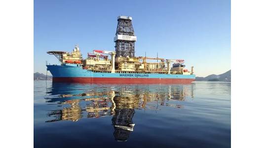 Maersk Drilling's Maersk Voyager drillship was used to make TotalEnergies' Venus discovery offshore Namibia. Photo from Maersk Drilling