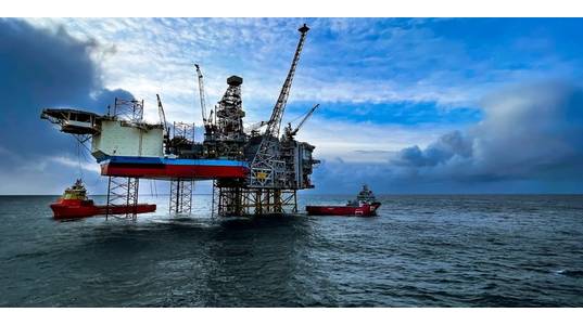 The Martin Linge field in the North Sea.
(Photo: Stig Silden Or / Equinor ASA)