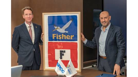 The memorandum of understanding (MoU) was signed by Yasser Zaghloul and Eoghan O'Lionaird at a ceremony held in Abu Dhabi on May 26, 2022. (Photo: James Fisher and Sons plc)