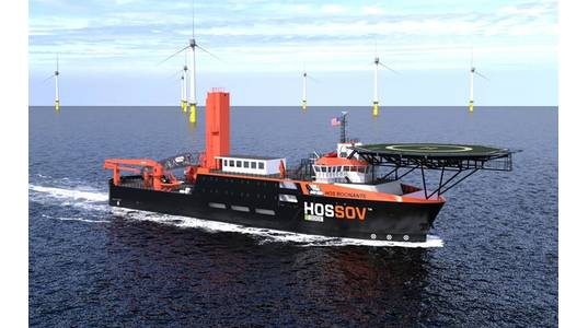 In mid-July, Hornbeck Offshore revealed a deal with  Eastern Shipbuilding Group to convert a recently delivered Jones Act-compliant offshore supply vessel into a SOV. Image courtesy HOS