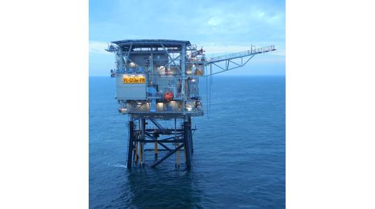 Neptune Energy's Q13a offshore platform, part of the PosHYdon project - Credit: Neptune Energy