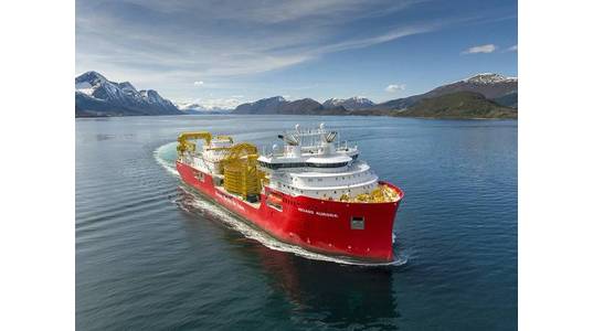 Nexans Aurora on sea trial, photo Per Eide Studio./ via Ulstein