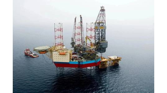 The Noble Resilient jack-up drilling rig used by Shell at Pensacola (Credit: Maersk Drilling)