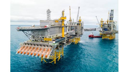 Norwegian giant: Production from the large Johan Sverdrup oilfield began ahead of schedule, helping to lift Norway's October output. (Photo: Espen Rønnevik/Øyvind Gravås, Equinor)