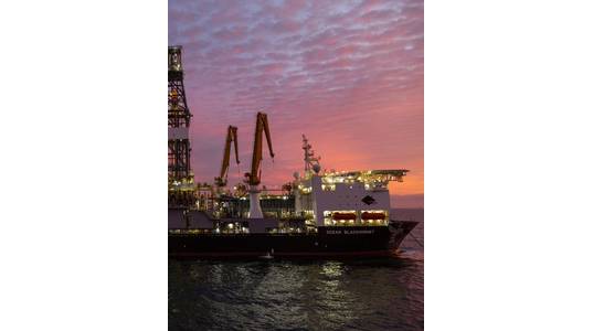 The Ocean BlackHornet drillship (Credit: Diamond Offshore)