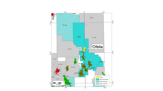 Map of Ofelia. Image courtesty Neptune Energy