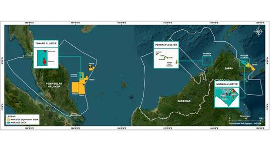 MBR 2025 offers five exploration blocks and three DRO clusters (Credit: Petronas)