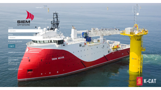 Siem Offshore will use K-CAT across their global oil & gas fleet after positive reports (Photo: Kongsberg Maritime) 
