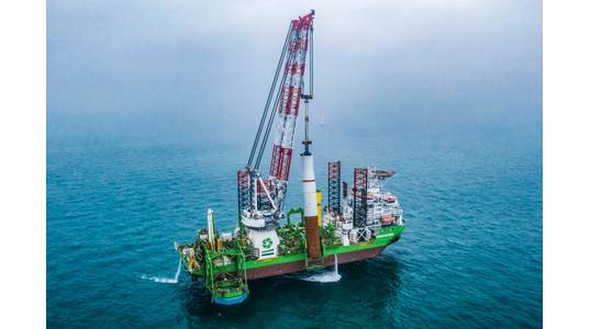 A DEME Offshore installation vessel - Credit: DEME Offshore