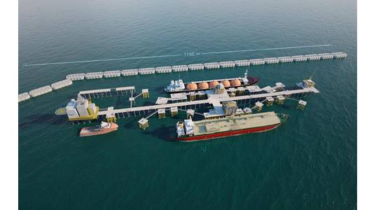 This is how the offshore project will look like, once completed - Image: Effiage