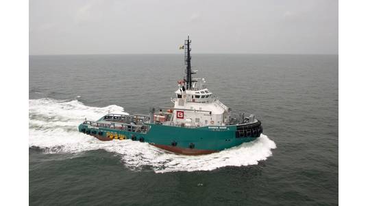 Offshore tug supply vessel Bourbon Rhose sank in the Atlantic Ocean, some 60 nautical miles from the eye of the category 4 hurricane Lorenzo, on Thursday. (File photo: Bourbon)