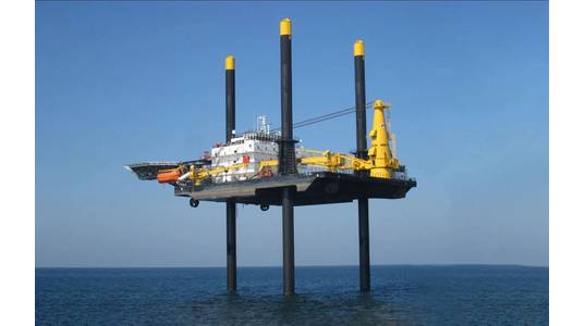 Fred. Olsen Windcarrier's liftboat Jill - Image Credit: Fred. Olsen Windcarrier (The photo has been cropped)