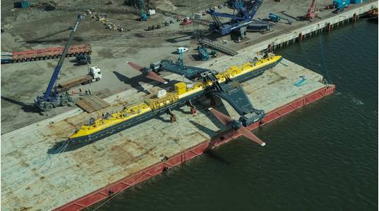 Orbital Marine Power's O2 tidal energy turbine (Credit: Orbital Marine Power)