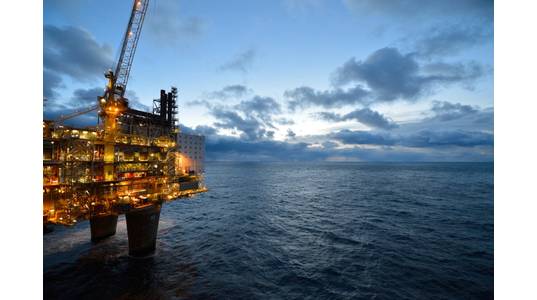 The Oseberg A platform. Photo: Harald Pettersen/Equinor
