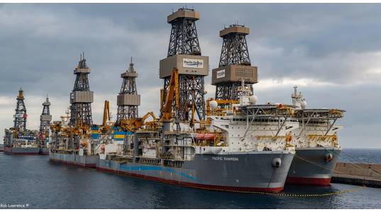 Pacific Drilling drillships - Credit: Rab Lawrence/Flickr under CC BY 2.0 license
