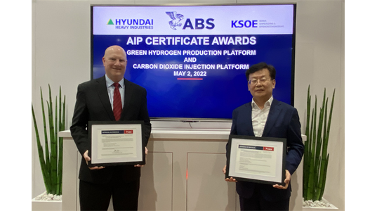 Pictured at the AIP signing are John McDonald, ABS Executive Vice President and Chief Operating Officer, and S.Y. Park, Hyundai Heavy Industries Senior Executive Vice President, Chief Operating Officer and Head of Group Ship/Offshore Marketing Division. - Credit:ABS