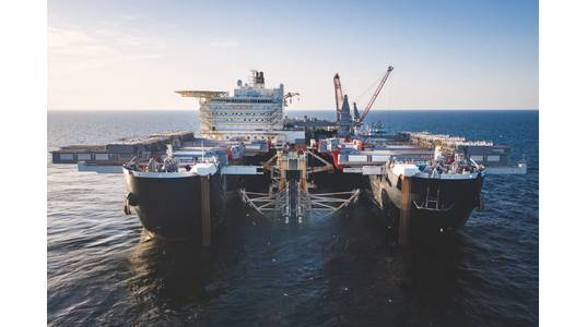 Pipelaying operations underway (© Nord Stream 2 / Axel Schmidt)
