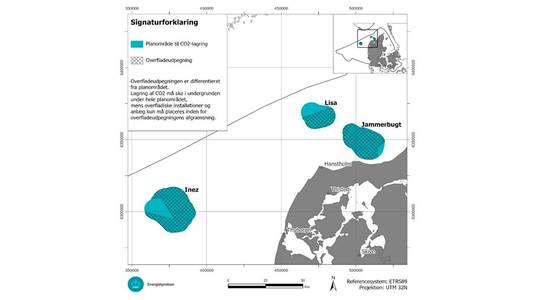 Map of the planned area for CO2 storage (Credit: Danish Energy Agency)