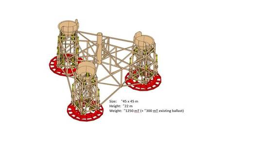 Pre-piling template - Image Credit: Heerema Fabrication Group