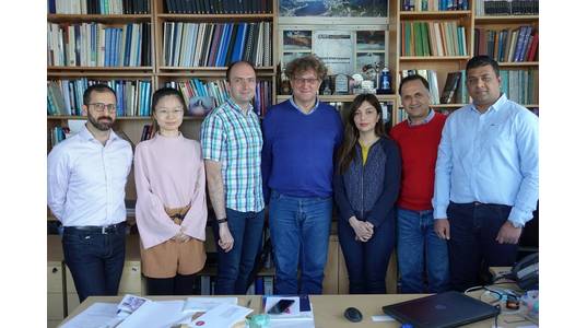 Professor Marian Wiercigroch, Director of CADR, is pictured (centre) with members of the CADR team. (Photo: OGIC)
