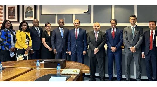 Qatar's Energy Minister Saad Sherida Al-Kaabi meets Namibia’s Minister of Mines and Energy