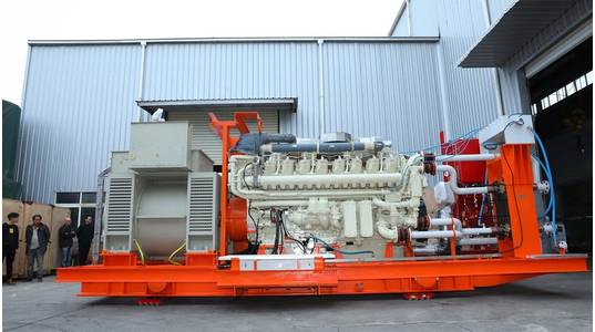 QSK95 Genset ready for shipping. (Photo courtesy Cummins/Haig-Brown)