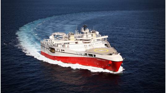 Ramform Hyperion survey vessel - Image Credit: PGS