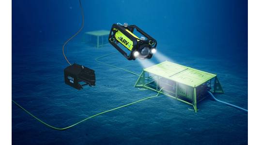 Render of the ARV-i in operation underwater (Image: Boxfish Research / Transmark Subsea)