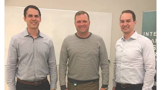 Left to right: Danos owner and executive Eric Danos, Shamrock owner and president Jeff Trahan, Danos owner and executive Paul Danos (Photo: Danos)