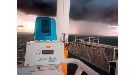 The SceneScan represents an advance in SOV safety around wind farm installations. (Photo: Wärtsilä)
