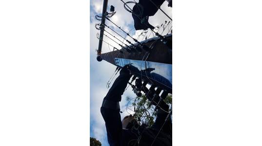 Setting up the test rig; left to right: Andy Moore (Rawwater), Adam Thomas (Rawwater) and Wellstrøm CEO, Gert Rege. Photo from Rawwater.
