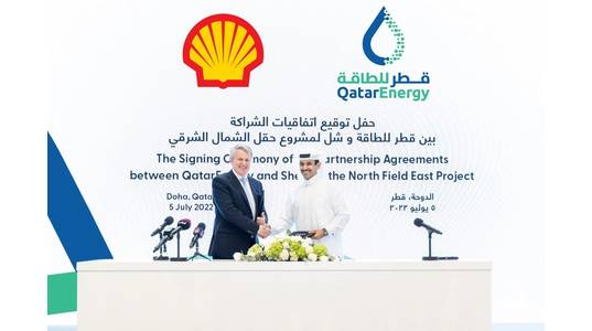 Shell CEO Ben Van Beurden and QatarEnergy CEO Saad al-Kaabi - Credit: QatarEnergy