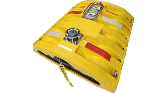 OD OBN, showing its acoustic and optical communication interface on top (Credit: Sonardyne)