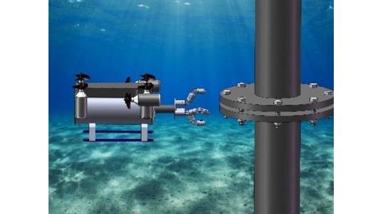 SmartTouch technology for autonomous subsea pipeline inspection is under development at the University of Houston. Image courtesy UH