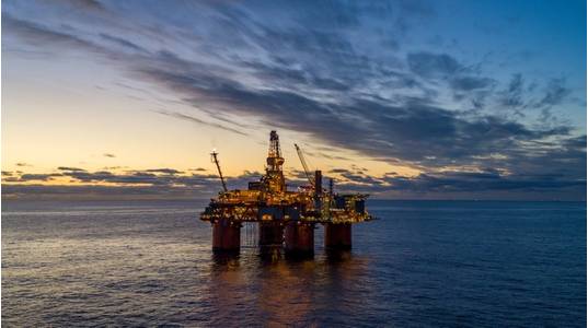 The Snorre A platform in the North Sea. (Photo: Bo B Randulff - Even Kleppa - Woldcam / Equinor ASA)