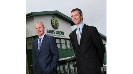 STATS (UK) Limited Chief Executive Officer Leigh Howarth, left, and Chairman and founder Pete Duguid.