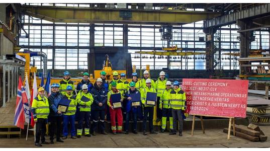 Steel Cutting Ceremony (Credit: Ulstein Verft)