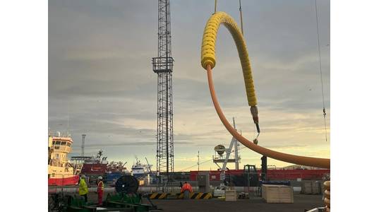 Strohm’s TCP Flowline features Subsea Energy Solutions’ bend restrictor, topside clamps and subduct for a fast turnaround project with Shell -     Image courtesy of Subsea Energy Solutions
