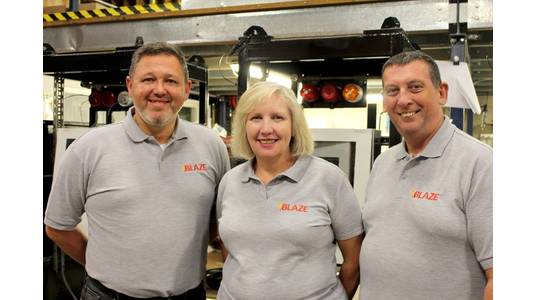 Stuart White, Ann Johnson and Howard Johnson are looking to grow Blaze in the home and international markets

