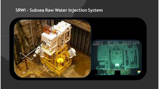 Subsea raw water injection system. Image courtesy Petrobras.